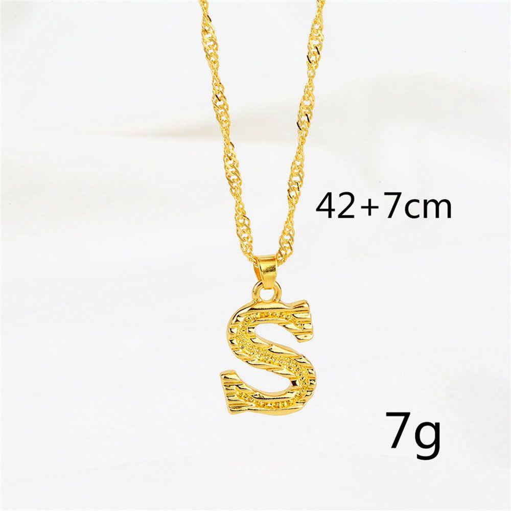 FORBETTER Vòng cổ Mặt Chữ Cái A-Z Thời Trang Dành Cho Nữ