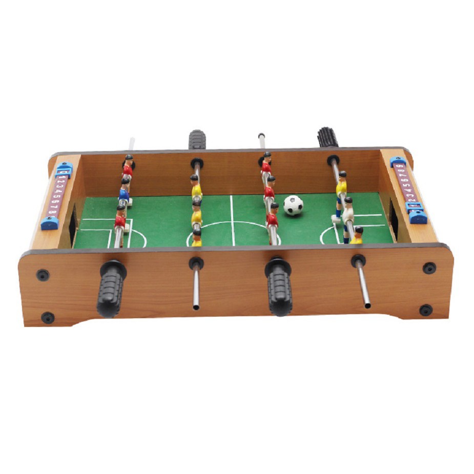 [NowShip]- Bộ đồ chơi bàn bi lắc đá bóng bằng gỗ 4 tay cầm cho bé 34,5 x 21,5 x 8 (cm)