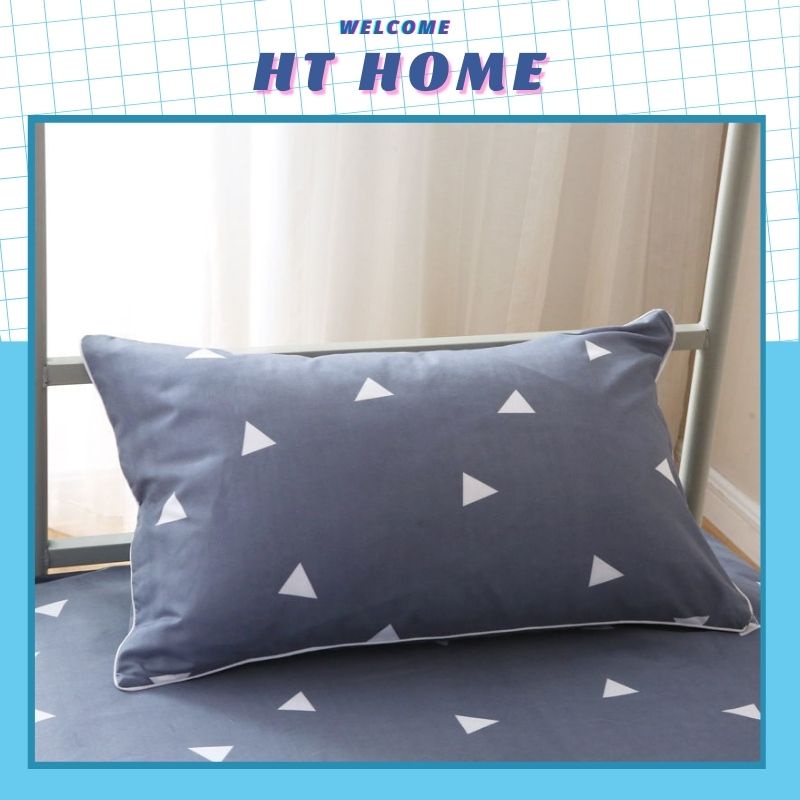 Vỏ gối nằm cotton tam giác ghi đôi vỏ gối nằm cotton đơn giản 45x65 thiết kế mềm mịn (1 chiếc) | BigBuy360 - bigbuy360.vn