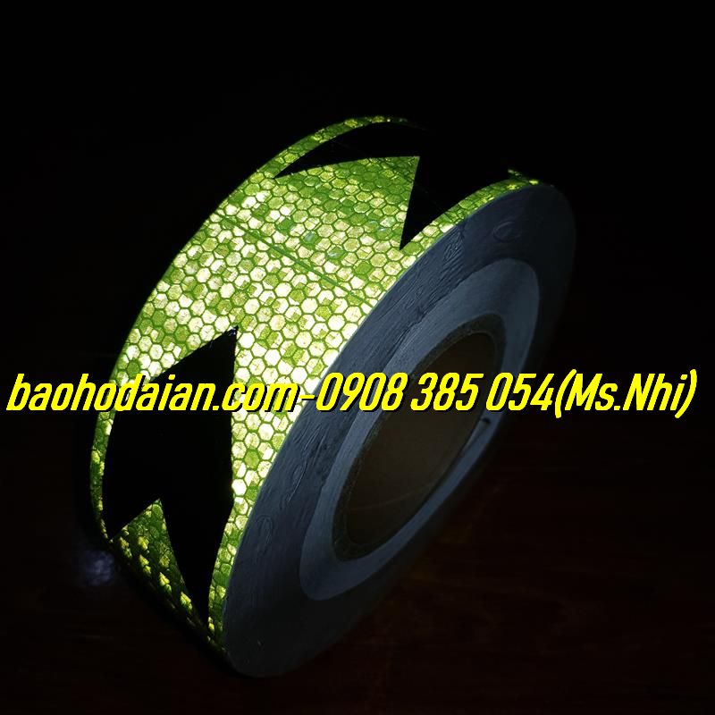 Băng keo phản quang 3M hình mũi tên nhỏ 5 màu lựa chọn - Bản 5cm dài 50m- Hình thật