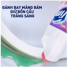 Nước Tẩy Rửa Bồn Cầu Vim Trắng Sáng Hương Oải Hương Chai 880ml