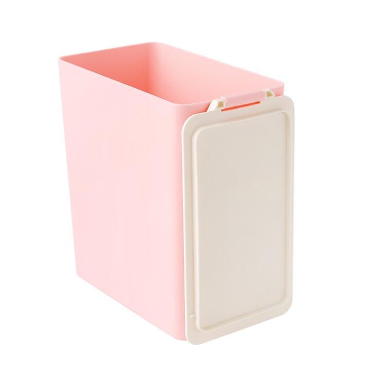 Thùng Rác ARTBOX Hàn Quốc Nhỏ Gọn Hình Vuông Màu Hồng Họa Tiết Babichon