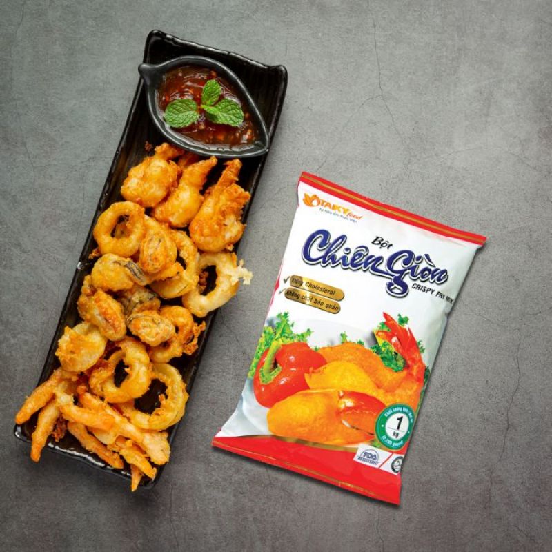 Bột chiên giòn Tái Ký gói (1kg) / Bột phủ chiên gà, thịt, cá, tôm, cua, mực, rau củ