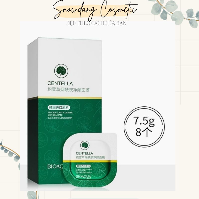 Mặt nạ đất sét bùn khoáng rau má Bioaqua, dưỡng ẩm, se khít lỗ chân lông