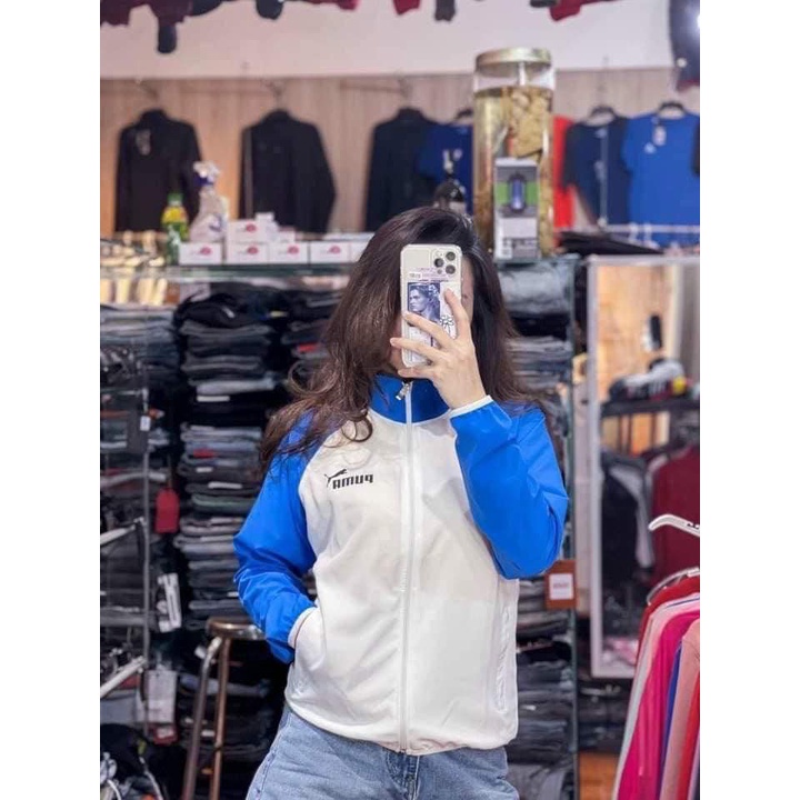 Áo Khoác Gió Nữ In Puma Form RỘng Cá Tính AK165
