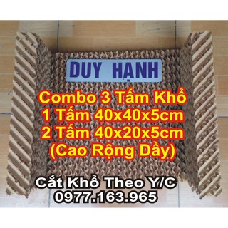 Combo Tấm Làm Mát 1 tấm Khổ 40x40x5cm + 2 tấm Khổ 40x20x5cm (Cao-Rộng-Dầy)