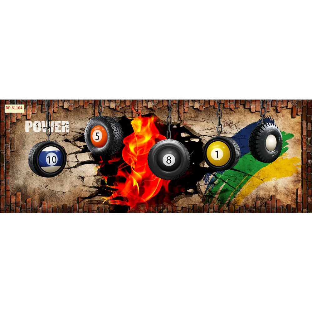 Tranh Club bida vải lụa 3D dán tường cao cấp, siêu bền, chống thấm nước tốt