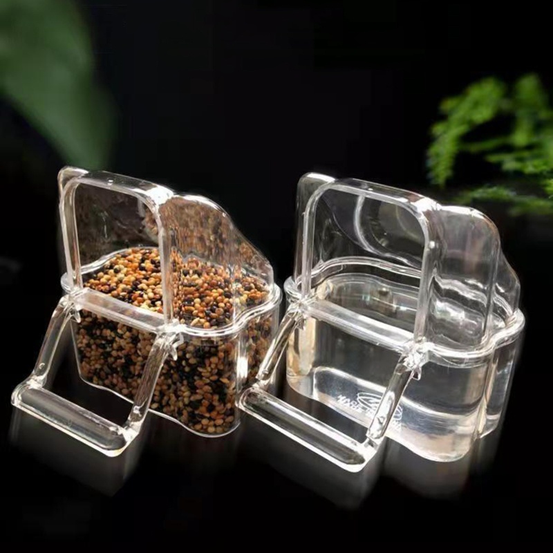Hộp Đựng Thức Ăn Cho Chim Cảnh Bằng Nhựa Cấp Thực Phẩm Dễ Lắp Đặt