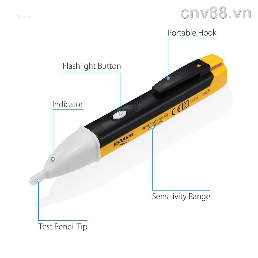 ﹉☌┋Bút thử điện sử dụng AC 90 ~ 1000V màn hình LCD