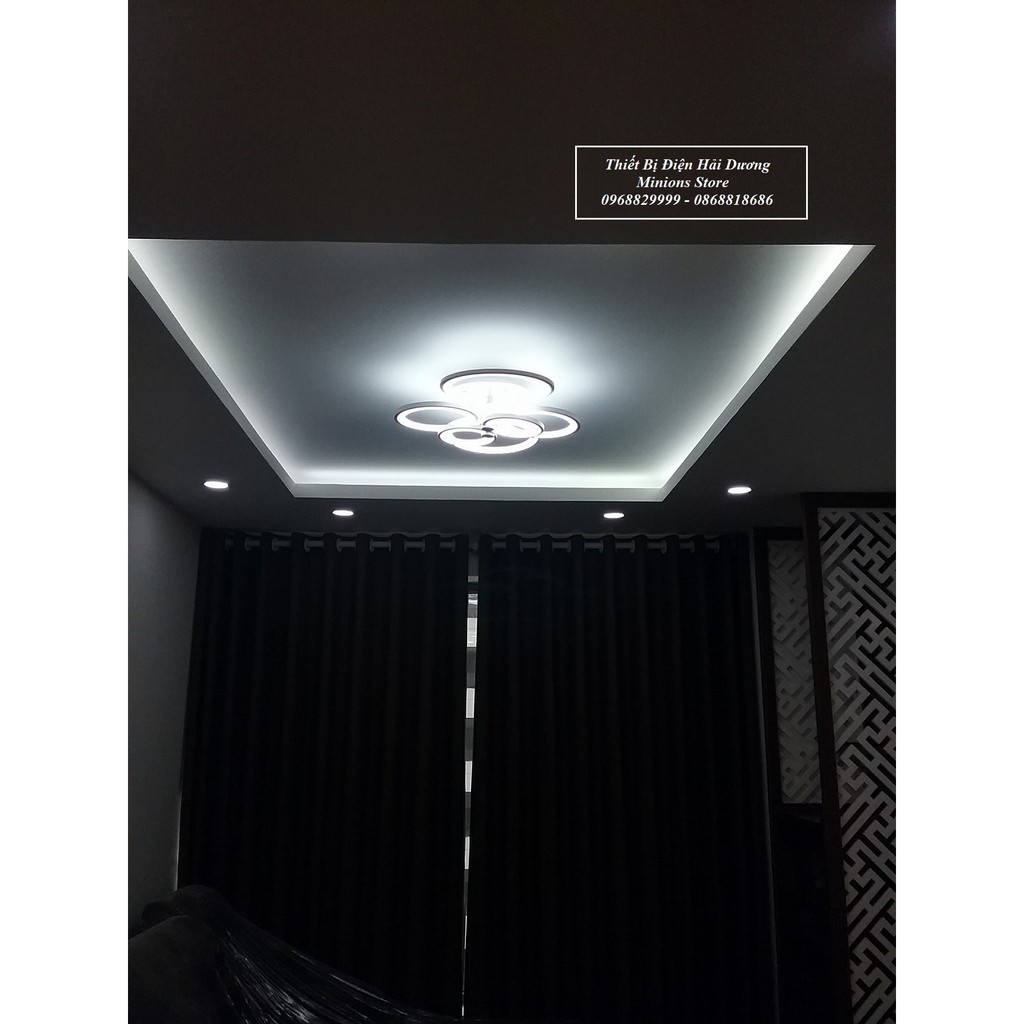 Đèn LED ốp trần Decor hình tròn NT030 - 3 Chế Độ Ánh Sáng - Tăng Giảm Ánh Sáng - Điều Khiển Từ Xa - Bảo Hành 1 Năm