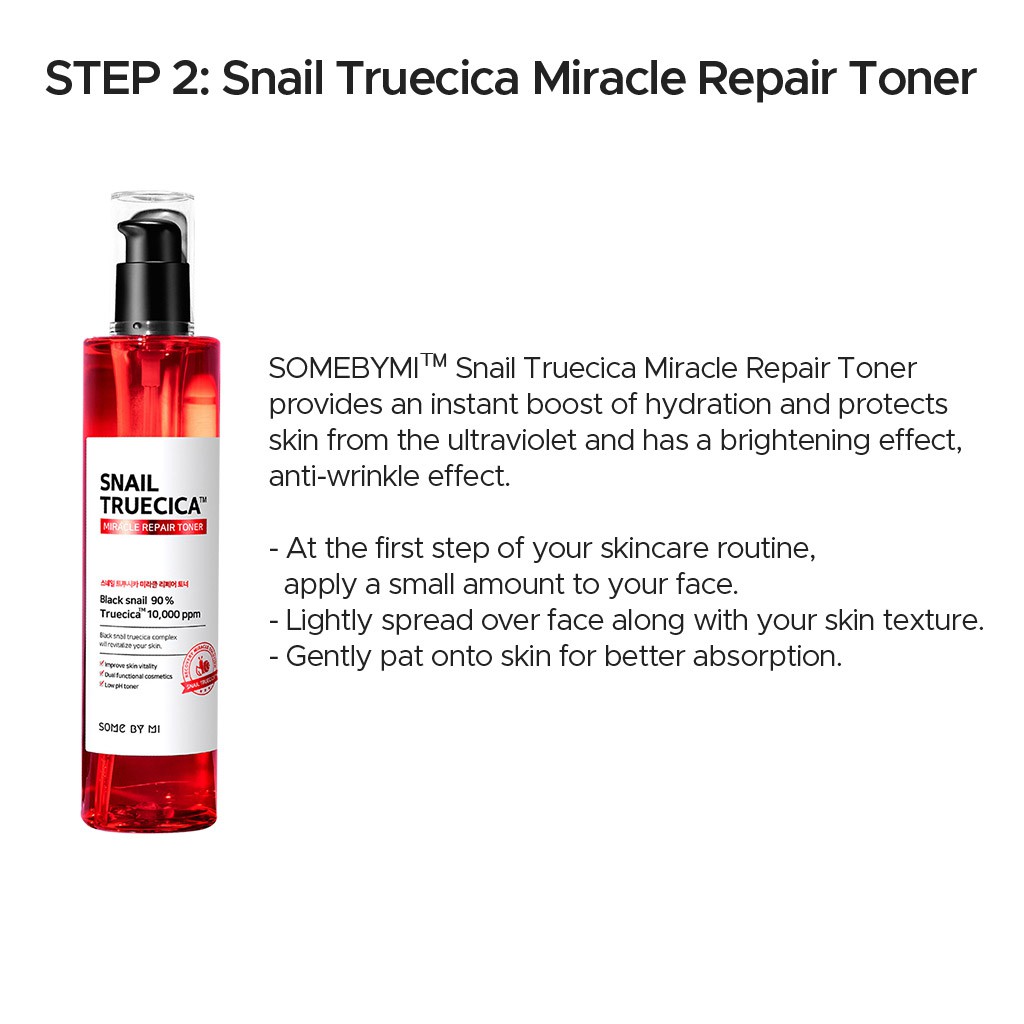 sịn Bộ 4 món sản phẩm ốc sên Truecica tăng cường phục hồi và bảo vệ da