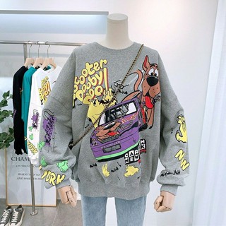 [SẴN] Áo nỉ sweater ScoobyDoo nỉ da cá