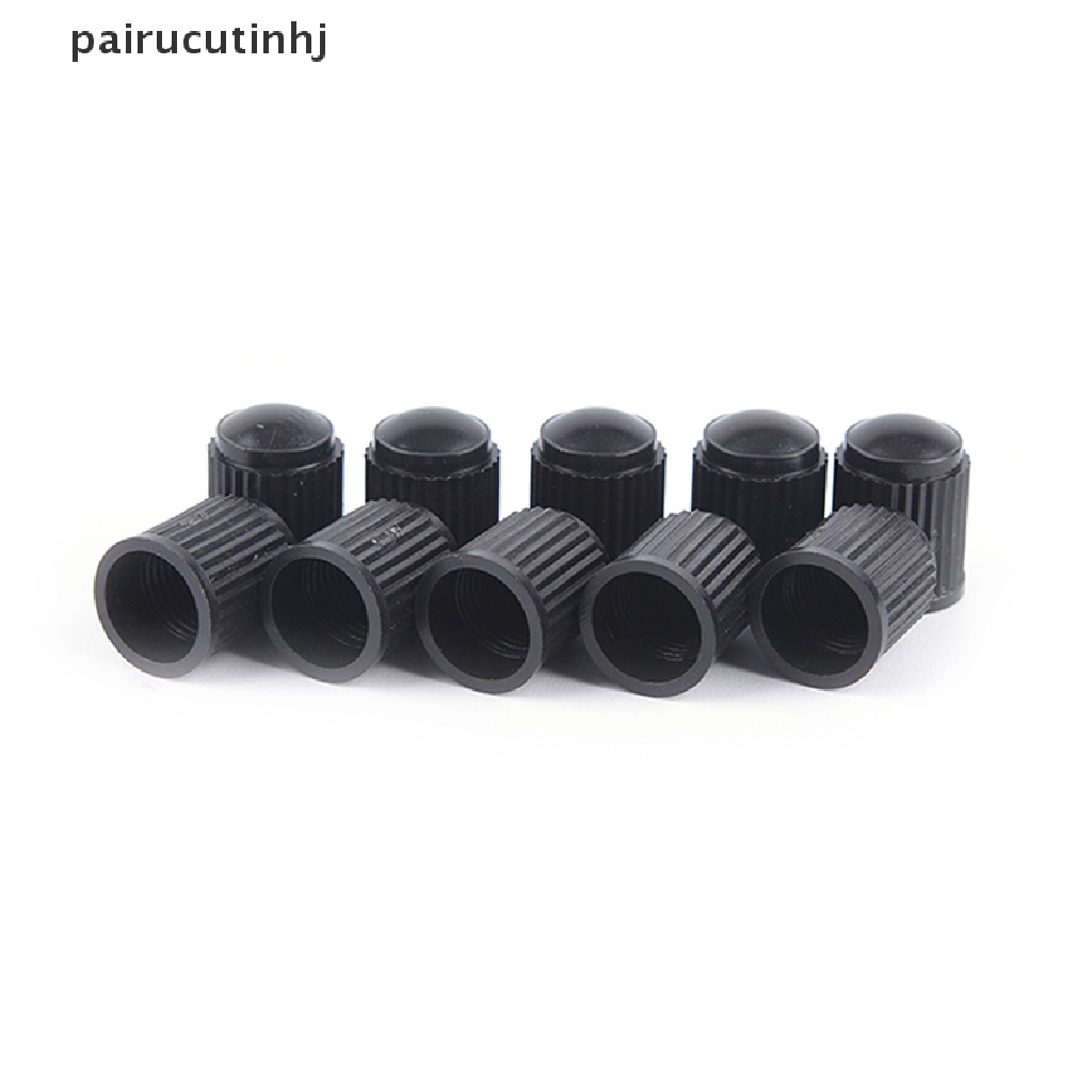 Set 100 Nắp Nhựa Đậy Van Bánh Xe Hơi / Xe Đạp Màu Đen