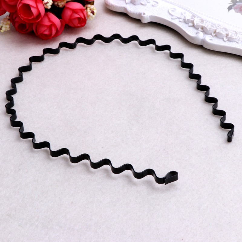 Cài tóc gợn sóng màu đen thời trang dành cho nữ