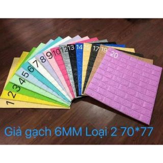 Sỉ lẻ xốp dán tường giả gạch 3d 6mm