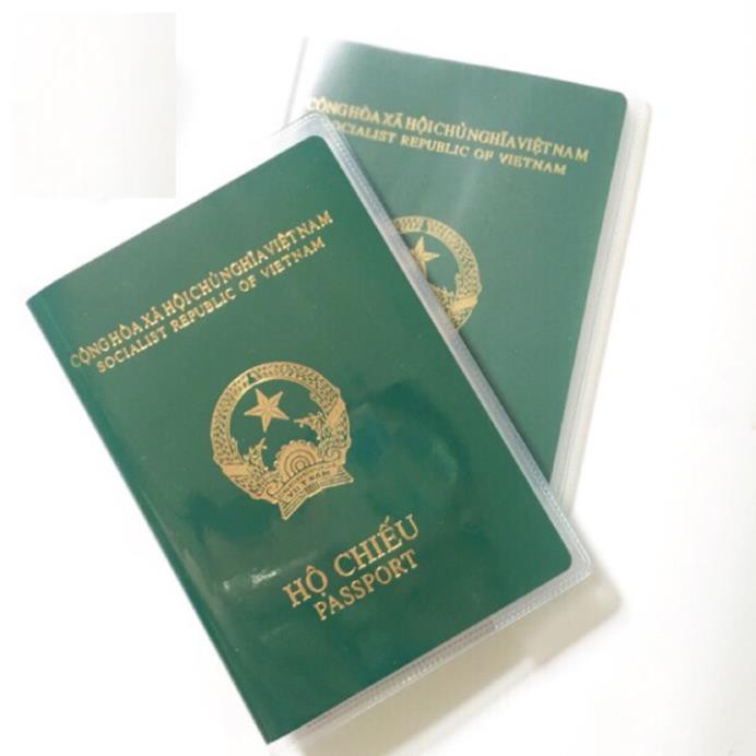 Freeship 50k Bao nhựa trong cho Passport – Vỏ bọc hộ chiếu - Ví đựng hộ chiếu PVC trong -dc3785