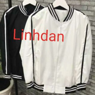 Áo khoác bomber dù thun nỉ cao cấp hình thật