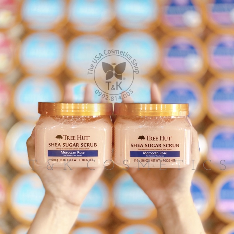 Tẩy tế bào chết toàn thân dưỡng ẩm, làm sạch, mềm mịn da TREE HUT 510g