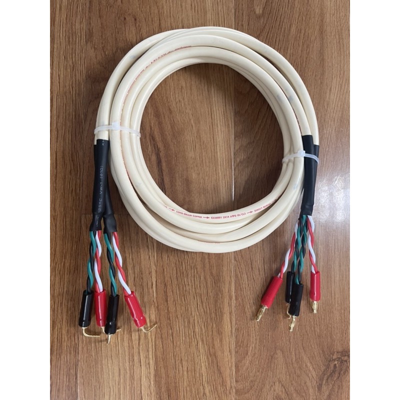 Dây loa Bãi Audioquest hàng bãi Mỹ Full jack chuẩn Chất âm mỗi vế 2,5m