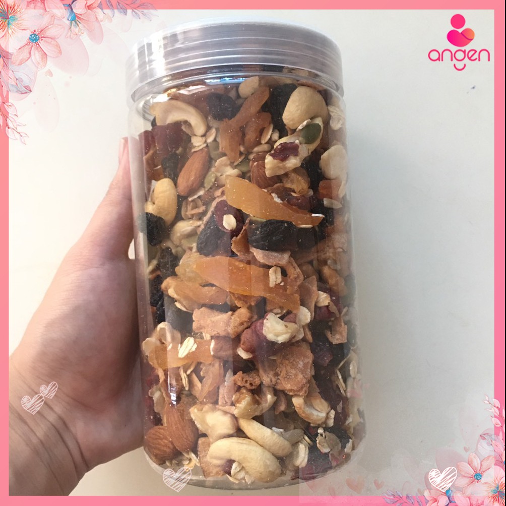 Ngũ Cốc Siêu hạt Granola Mix 10 loại hạt và trái cây khô ( hộp 500gr) | BigBuy360 - bigbuy360.vn
