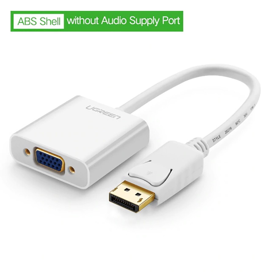 [Mã ELHACE giảm 4% đơn 300K] Cáp Chuyển Đổi DisplayPort Sang VGA Hỗ Trợ Full HD 1080p@60Hz Ugreen DP106 Chính Hãng