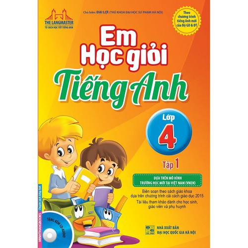 Sách - The Langmaster - Em Học Giỏi Tiếng Anh Lớp 4 Tập 1 (Kèm Cd)