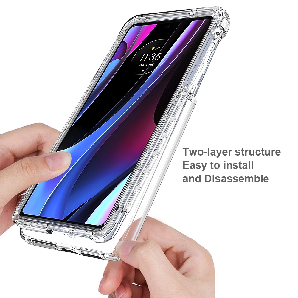 Ốp Điện Thoại TPU Mềm Trong Suốt Bảo Vệ 360 Độ Cho Motorola Moto Edge 30 Pro X30 Plus 2022