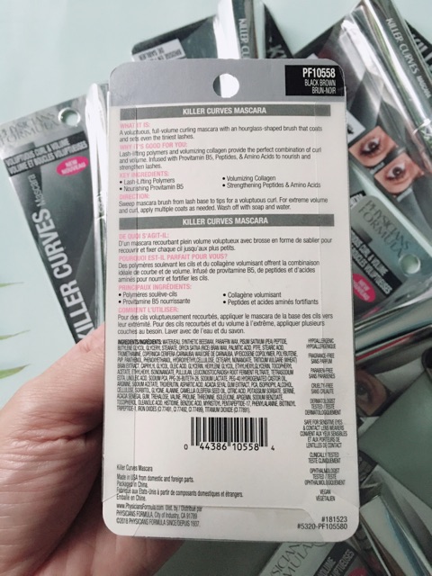 Mascara Physicians Formular Killer Curves màu PF10558 Black Brown - Nâu đen  - USA