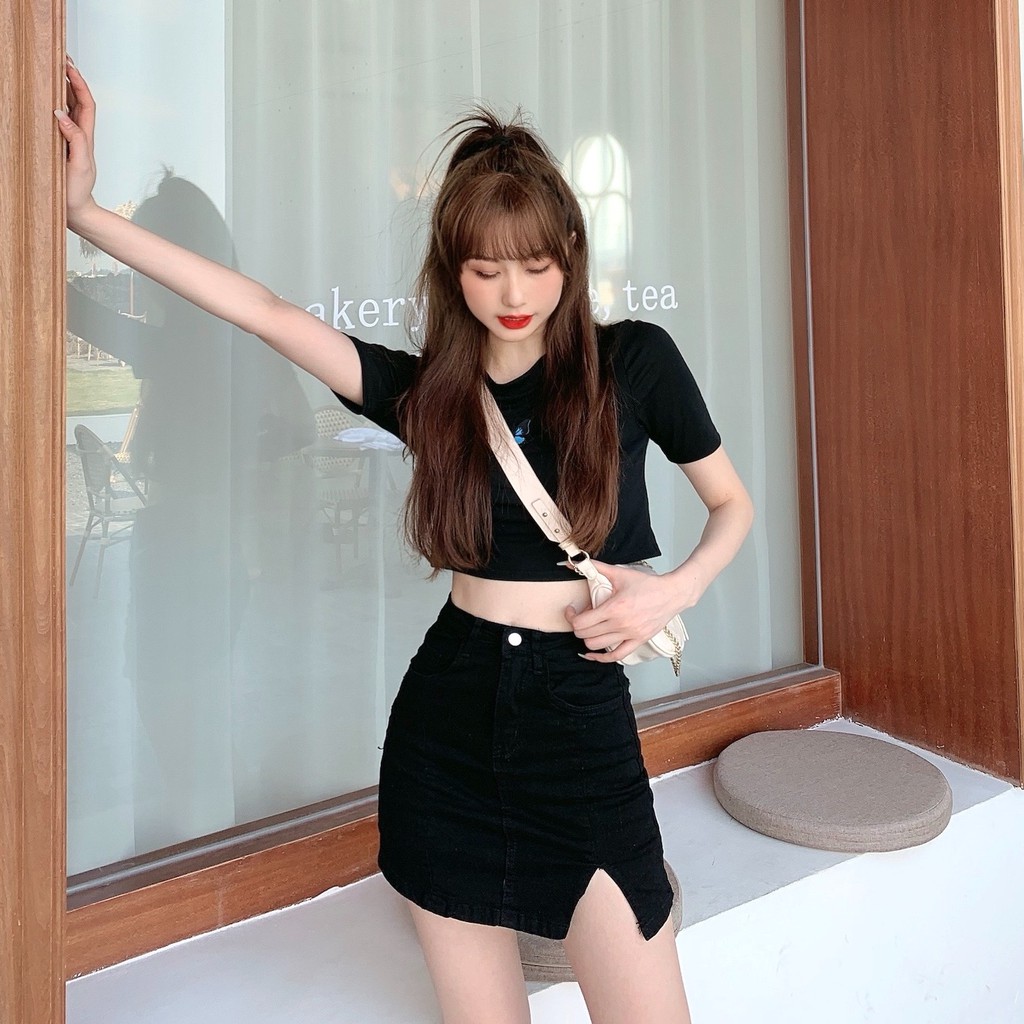 Chân váy nữ xẻ ôm Emilyshop