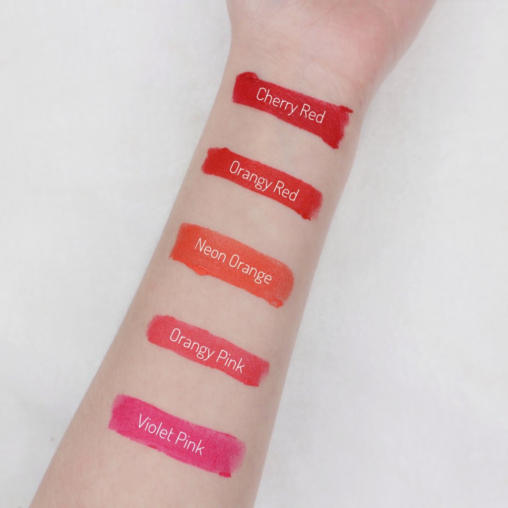 Son lì siêu mịn Lip On Lip Silky Matte Orangy Red 2.2g ( Đỏ Cam)