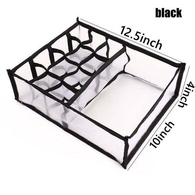 Hộp Đựng Đồ Lót / Vớ / Cà Vạt Bằng Vải Không Dệt Gấp Gọn Tiết Kiệm Không Gian Đa Năng