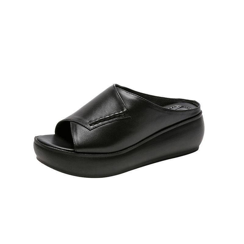 Dép đế xuồng Dép Sandal Da Mềm Đế Dày Thời Trang Nữ Tính
