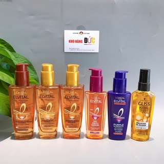 Tinh Dầu Dưỡng Tóc Loreal Và Gliss Kur Nội Địa Đức
