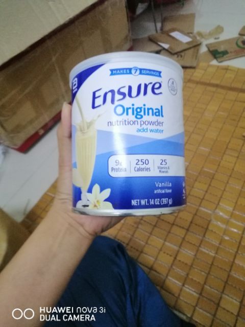 [Mã 154FMCGSALE giảm 8% đơn 500K] Sữa Ensure Mỹ Original Nutrition Powder 397g mẫu mới Vanilla Date 2023