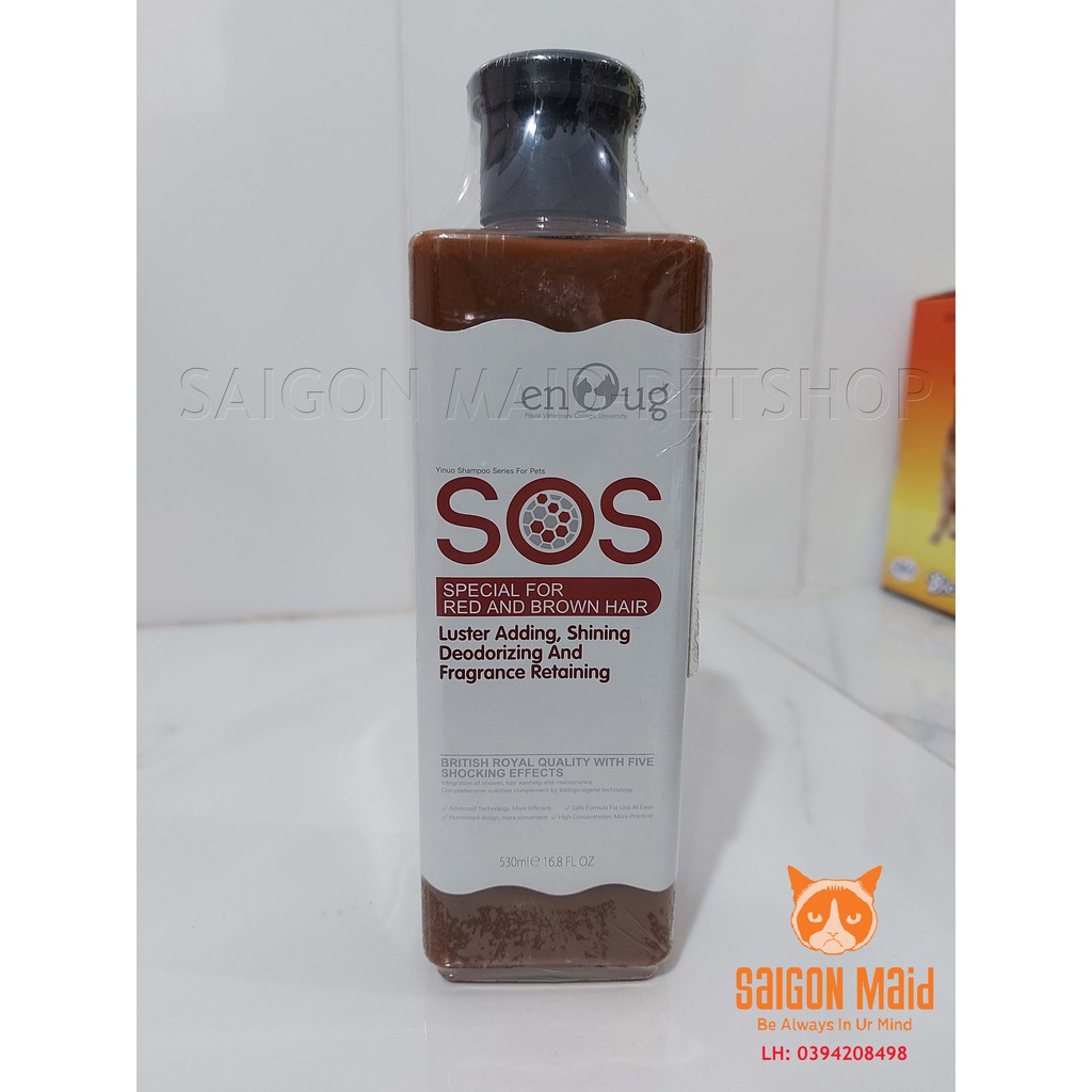 Sữa tắm SOS nâu- dành cho cún lông nâu đỏ(530ml)