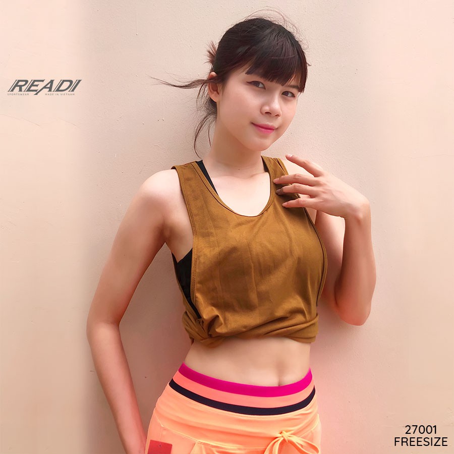 READI Áo tanktop trơn nữ tập gym yoga freesize - 27001