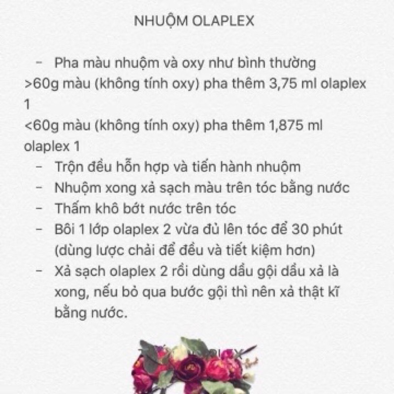 PHỤC HỒI OLAPLEX SỐ 1 Bond Multiplier hoặc OLAPLEX SỐ 2 Bond Perfector size to