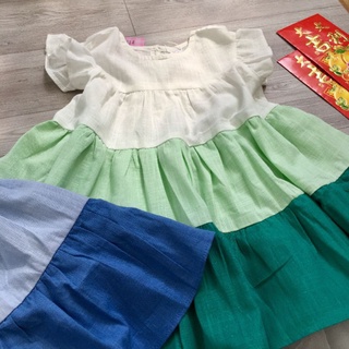 💚💙 ĐẦM SOFIA CANDY BA TẦNG PHỐI MÀU 💙💚