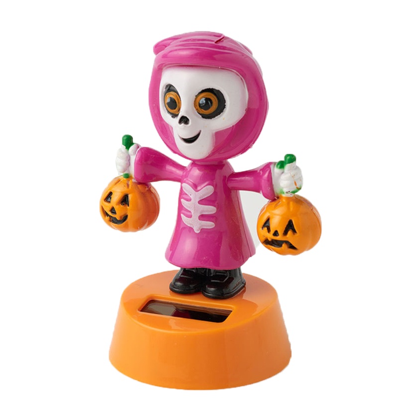 Đồ chơi lắc đầu kiểu dáng halloween chạy bằng năng lượng mặt trời độc đáo