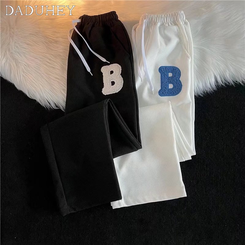 DaDuHey 2022 Men's Summer Hong Kong Trendy Straight Casual Pants Loose Trendy Versatile Sports Pants