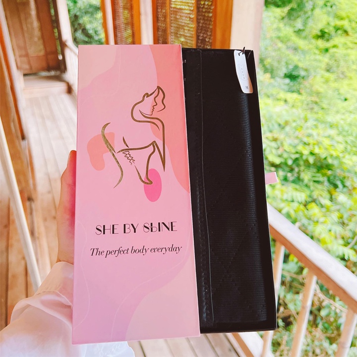 Đai nịt bụng giảm mỡ She By Sline 24cm 28cm chính hãng Mit Beauty định hình bụng siết eo sau sinh