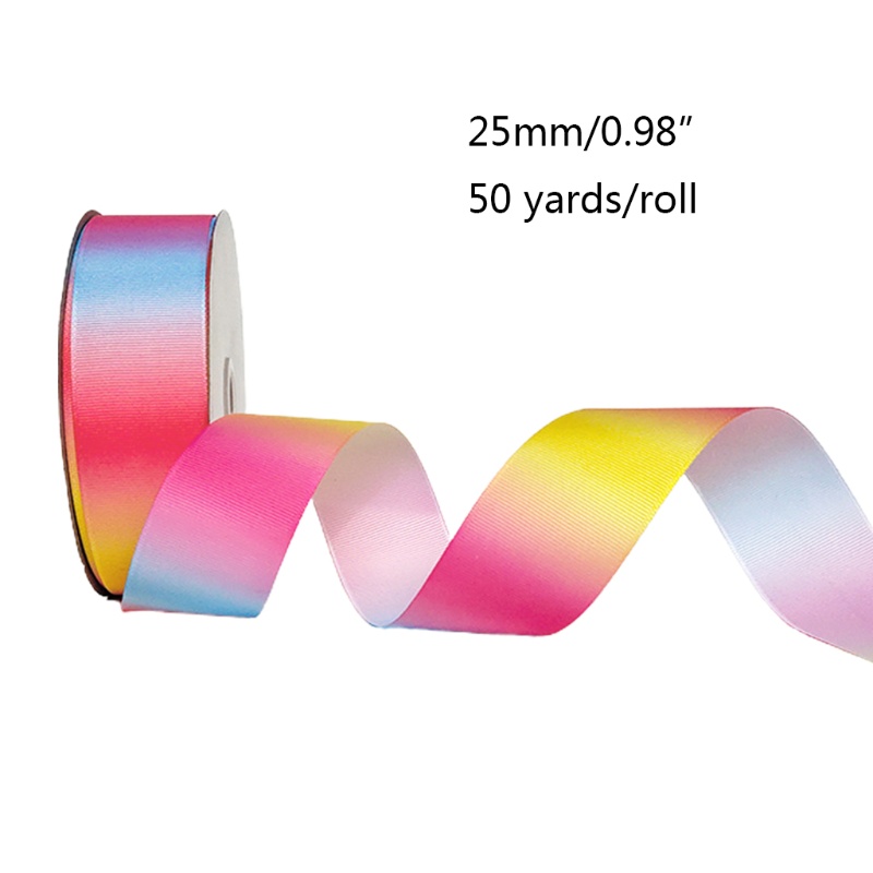 Cuộn Dây Ruy Băng Màu Gradient Lấp Lánh Dùng Gói Quà DIY