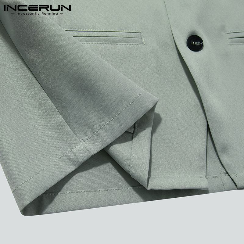 Set INCERUN áo không tay + quần short thời trang Hàn cho nam