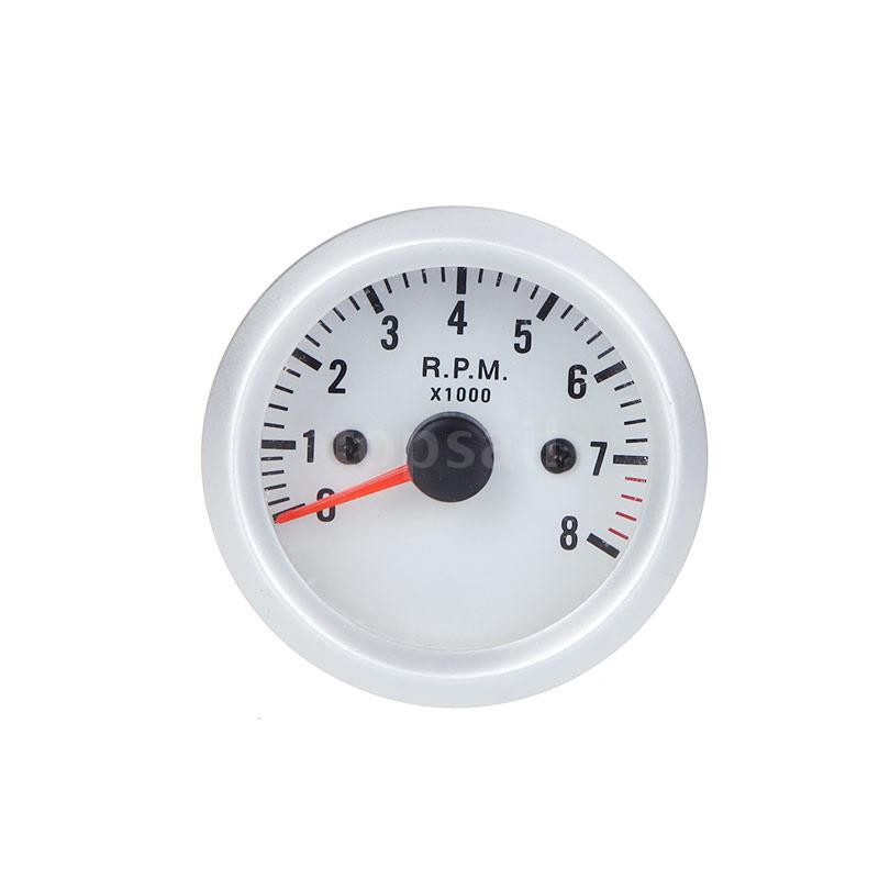 Đồng Hồ Đo Tốc Độ Vòng Tua Cho Xe Hơi 2 "52Mm 0~8000rpm