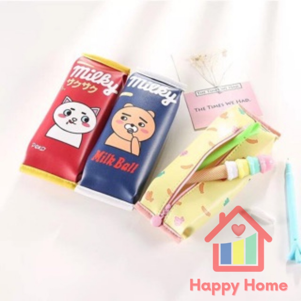 Hộp bút Cheese Milky cho bé dễ thương Happy Home