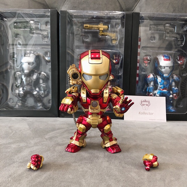 Mô Hình Iron Man Chibi - Bản màu đỏ , xanh , vàng !!