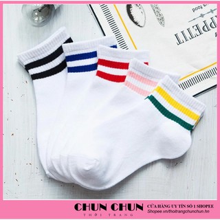 Combo 5 đôi tất vớ nữ cổ ngắn hàn quốc chất cotton đẹp cute dễ thương T09