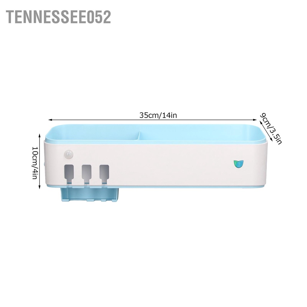 Tennessee052 Giá đỡ bàn chải đánh răng Khử trùng thông minh Miễn phí Đấm tia cực tím bằng USB Sạc phòng tắm Phụ kiện