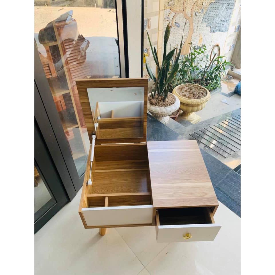 NOWSHIP Bàn Trang Điểm Để Cạnh Giường Bệt Tiện Ích