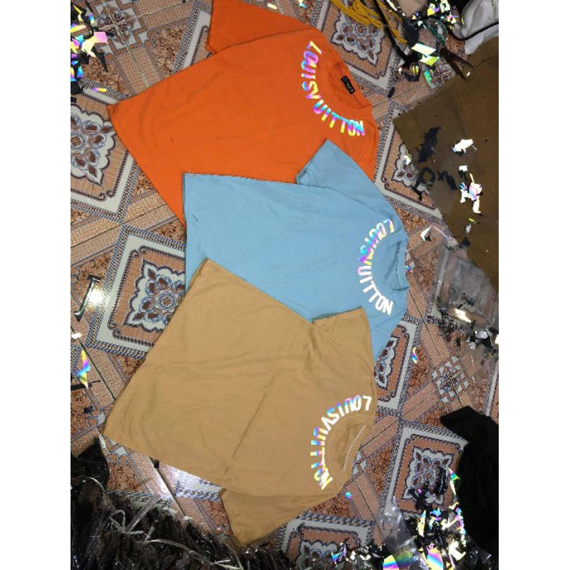 Áo phông lovuis vòng cổ phản quang💘Chất cotton mềm mịn💘Form thụng tay lỡ💘kiểu dáng unisex | BigBuy360 - bigbuy360.vn